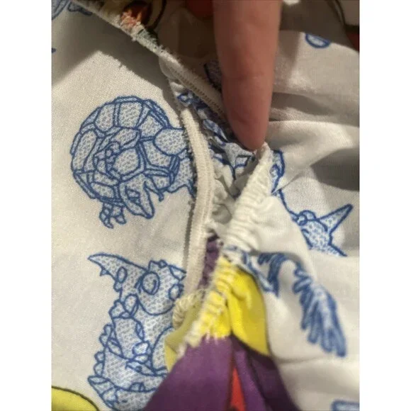 Pokémon Nintendo Twin Sheet Set 90s Flat &Fitted Sheet  Standard Pillow Case VTG - Picture 2 of 5